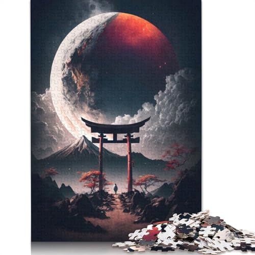 Planeten im Fuji-Berg, Puzzle für Erwachsene, 1500 Teile, anspruchsvolle Familienspiele, Denksportaufgaben für Kinder ab 12 Jahren, 1500 Teile (85 x 57 cm) von LMYmoney