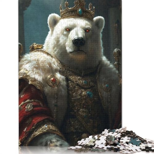 Polar King Puzzle 1000 Teile Schwer Puzzle Spielzeug Lernspiel Impossible Herausforderung Spielzeug Für Erwachsene Und Kinder in Bewährter 1000pcs (40x28cm) von LMYmoney