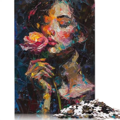 Psychedelisches Gesichtspuzzle, Lernspiele, Familienaktivitäten, Premium-Puzzle aus Karton für Frauen und Männer, 1000 Teile (75 x 50 cm) von LMYmoney