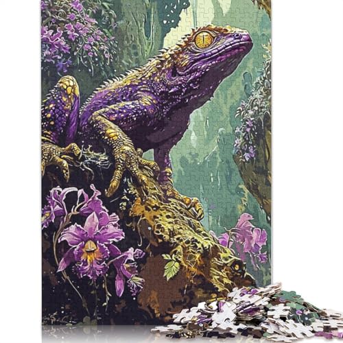 Purple Alien Monster Puzzle 1000 Teile Schwer Puzzle Spielzeug Lernspiel Impossible Herausforderung Spielzeug Für Erwachsene Und Kinder in Bewährter 1000pcs (38x26cm) von LMYmoney