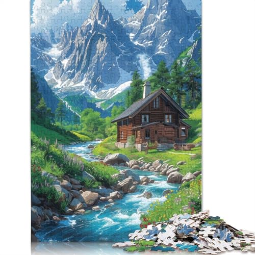 Puzzle „Eine Stadt unter den schneebedeckten Bergen“, 1000 Teile, für Erwachsene und Jugendliche ab 12 Jahren, 1000 Teile (75 x 50 cm) von LMYmoney
