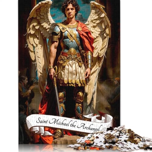 Puzzle „Heiliger Erzengel Michael“ für Erwachsene, Lernspiele, Familienaktivitäten, Puzzle für Kinder ab 12 Jahren, 1000 Teile (75 x 50 cm) von LMYmoney