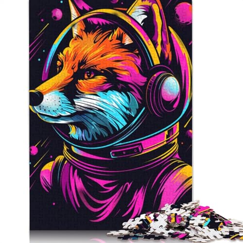 Puzzle „Weltraum-Astronauten-Fuchs“ 1000 Teile für Erwachsene und Jugendliche ab 12 Jahren, 1000 Teile (75 x 50 cm) von LMYmoney