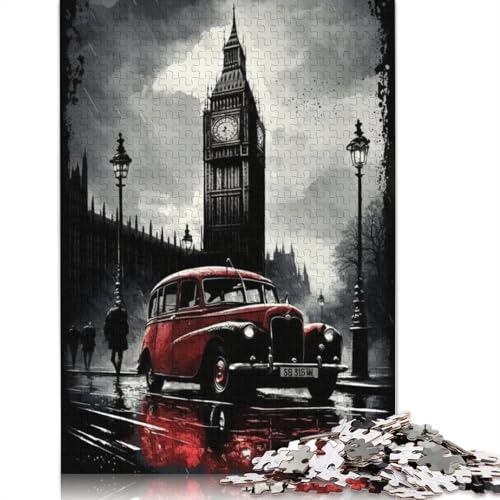 Puzzle 1000 Teile Street Art London Puzzles für Erwachsene Schwierigkeitsgrad Puzzles Lernspielzeug Spiele Familiendekoration (75x50cm) von LMYmoney