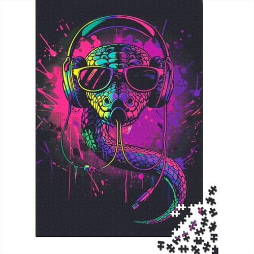 Puzzle 1000 Teile für Erwachsene, Holz, Lernspiel, Herausforderungsspielzeug, 1000 Teile (38 x 26 cm) von LMYmoney