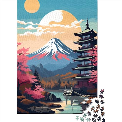 Puzzle 1000 Teile für Erwachsene, Holz, Lernspiel, Herausforderungsspielzeug, 1000 Teile (38 x 26 cm) von LMYmoney