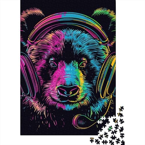 Puzzle 1000 Teile für Erwachsene, Holz, Lernspiel, Herausforderungsspielzeug, 1000 Teile (38 x 26 cm) von LMYmoney