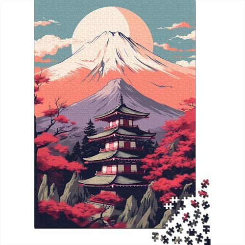 Puzzle 1000 Teile für Erwachsene, Holz, Lernspiel, Herausforderungsspielzeug, 1000 Teile (38 x 26 cm) von LMYmoney
