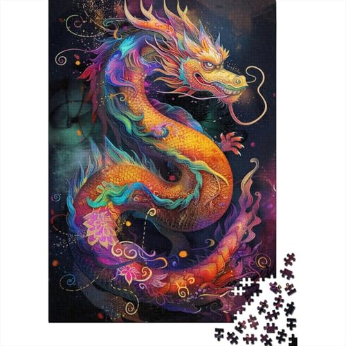 Puzzle 1000 Teile für Erwachsene, Holz, Lernspiel, Herausforderungsspielzeug, 1000 Teile (38 x 26 cm) von LMYmoney