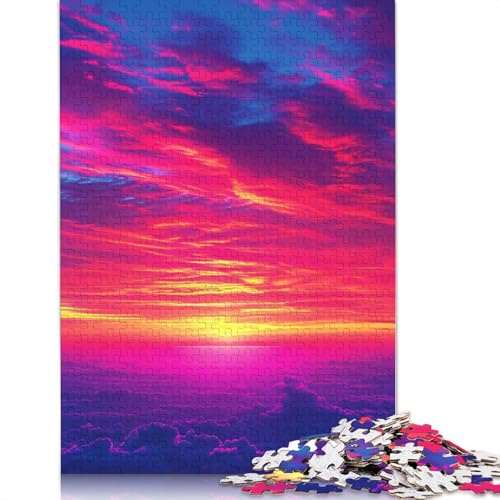 Puzzle 1000 Teile für Erwachsene, Holz, Lernspiel, Herausforderungsspielzeug, 1000 Teile (75 x 50 cm) von LMYmoney