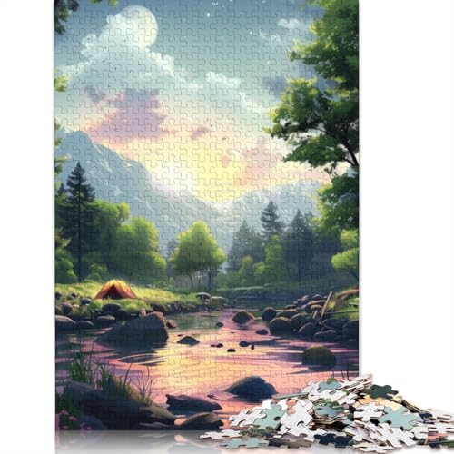Puzzle 1000 Teile für Erwachsene, Holz, Lernspiel, Herausforderungsspielzeug, 1000 Teile (75 x 50 cm) von LMYmoney