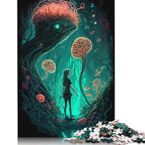 Puzzle 1000 Teile für Erwachsene, Holz, Lernspiel, Herausforderungsspielzeug, 1000 Teile (75 x 50 cm) von LMYmoney