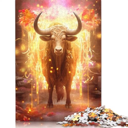 Puzzle 1000 Teile für Erwachsene, Holz, Lernspiel, Herausforderungsspielzeug, 1000 Teile (75 x 50 cm) von LMYmoney