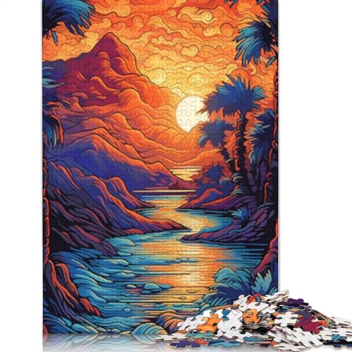 Puzzle 1000 Teile für Erwachsene, Holz, Lernspiel, Herausforderungsspielzeug, 1000 Teile (75 x 50 cm) von LMYmoney