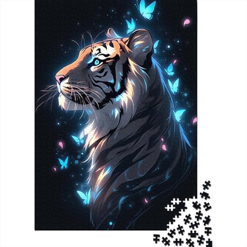 Puzzle für Erwachsene, 1000 Teile, Anime-Tiger, Holzpuzzle für Erwachsene und Jugendliche, Heimdekoration, Puzzlespielzeug, 1000 Teile (38 x 26 cm) von LMYmoney