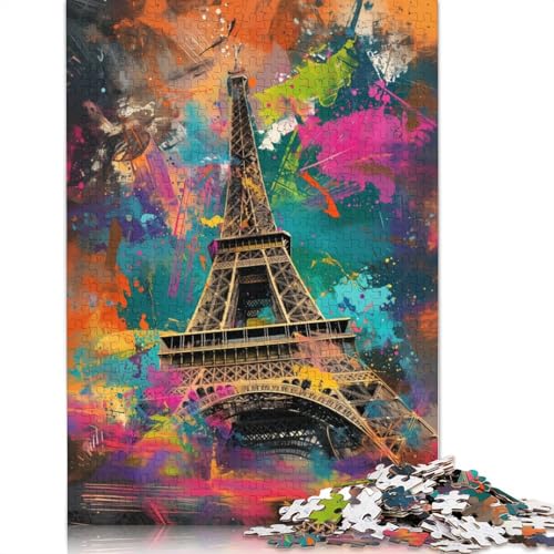 Puzzle für Erwachsene, 1000 Teile, Eiffelturm-Puzzle, Puzzle für Erwachsene, Lernspiel, Herausforderungsspielzeug, 1000 Teile (75 x 50 cm) von LMYmoney