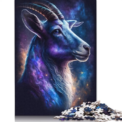 Puzzle für Erwachsene, 1000 Teile, Galaxie, Ziegenweltraum, Holzpuzzle für Erwachsene und Jugendliche, Heimdekoration, Puzzlespielzeug, 1000 Teile (75 x 50 cm) von LMYmoney