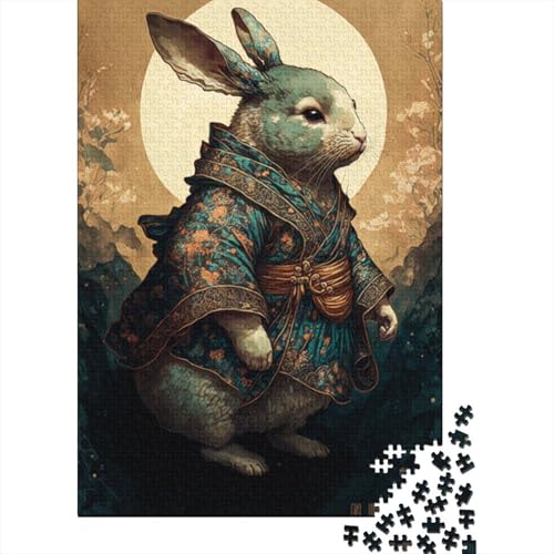 Puzzle für Erwachsene, 1000 Teile, Kaninchen-Puzzle, Puzzles für Erwachsene, Lernspiel, Herausforderungsspielzeug, 1000 Teile (38 x 26 cm) von LMYmoney