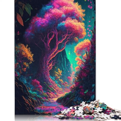 Puzzle für Erwachsene, 1000 Teile, Märchenland, Wald, Lernspielzeug, Spiele, Familiendekoration (38 x 26 cm) von LMYmoney