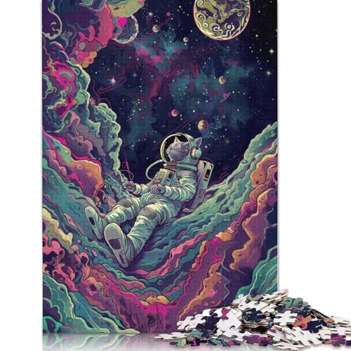 Puzzle für Erwachsene, 1000 Teile, Musik-Astronauten-Puzzle, Puzzle für Erwachsene, Lernspiel, Herausforderungsspielzeug, 1000 Teile (75 x 50 cm) von LMYmoney