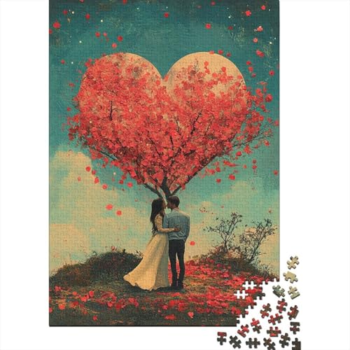 Puzzle für Erwachsene, 1000 Teile, Puzzlekunst, Happy Lovers, Puzzle, Lernspielzeug, Spiele, Familiendekoration (75 x 50 cm) von LMYmoney