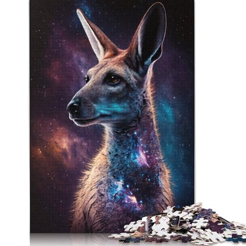 Puzzle für Erwachsene, 1000 Teile, Tierkänguru, Holzpuzzle für Erwachsene und Jugendliche, Heimdekoration, Puzzlespielzeug, 1000 Teile (75 x 50 cm) von LMYmoney