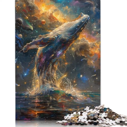 Puzzle für Erwachsene, 1000 Teile, Walspringen, Holzpuzzle für Erwachsene und Jugendliche, Heimdekoration, Puzzlespielzeug, 1000 Teile (75 x 50 cm) von LMYmoney