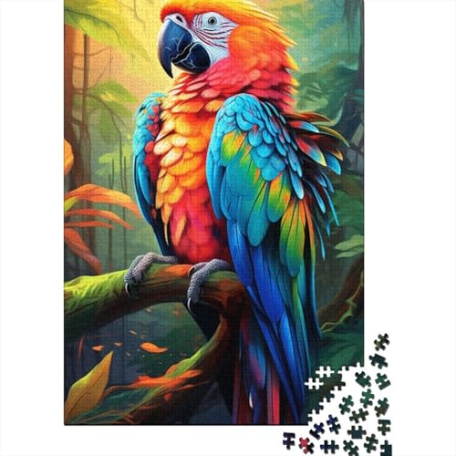 Puzzle für Erwachsene, 1000 Teile, buntes Papageien-Puzzle, Puzzles für Erwachsene, Lernspiel, Herausforderungsspielzeug, 1000 Teile (38 x 26 cm) von LMYmoney