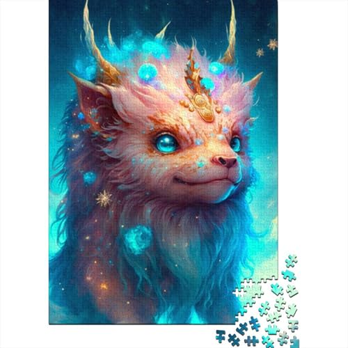 Puzzle für Erwachsene, 1000 Teile, süßes Drachenbaby, Holzpuzzle für Erwachsene, Lernspiel, Herausforderungsspielzeug, 1000 Teile (38 x 26 cm) von LMYmoney