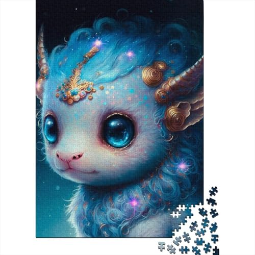 Puzzle für Erwachsene, 1000 Teile, süßes Drachenbaby, Holzpuzzle für Erwachsene, Lernspiel, Herausforderungsspielzeug, 1000 Teile (38 x 26 cm) von LMYmoney