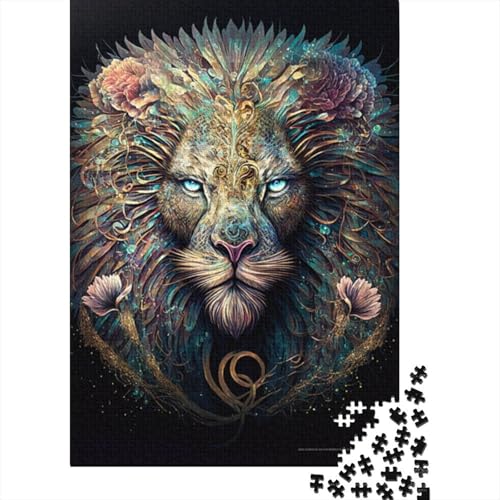 Puzzle für Erwachsene, Fantasie-Löwe, Puzzles für Erwachsene, Lernspiel, Herausforderungsspielzeug, 1000 Teile (38 x 26 cm) von LMYmoney