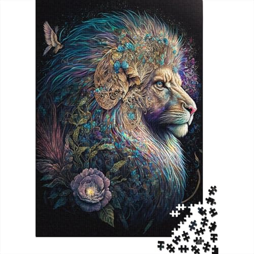 Puzzle für Erwachsene, Fantasie-Löwe, Puzzles für Erwachsene, Lernspiel, Herausforderungsspielzeug, 1000 Teile (38 x 26 cm) von LMYmoney