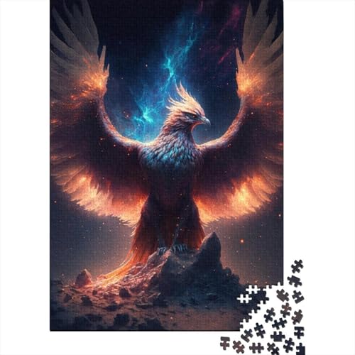 Puzzle für Erwachsene, Fantasy Phoenix, Holzpuzzles für Teenager, Geschenke, Heimdekoration, Puzzlespielzeug, 1000 Teile (38 x 26 cm) von LMYmoney