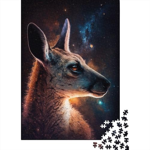 Puzzle für Erwachsene, Tier-Känguru-Puzzle für Erwachsene, Lernspiel, Herausforderungsspielzeug, 1000 Teile (38 x 26 cm) von LMYmoney