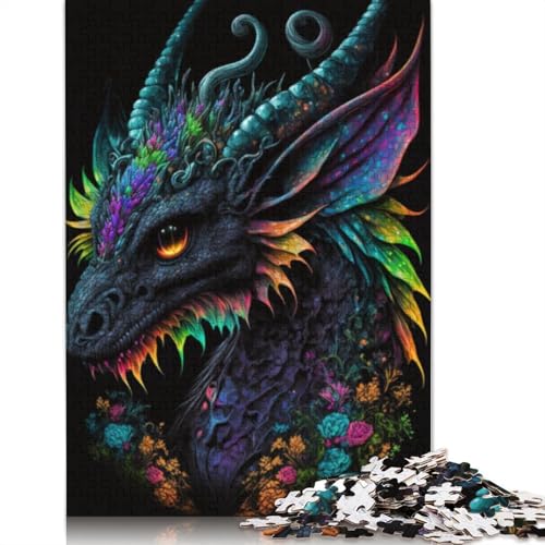 Puzzle für Erwachsene, Tiere, Drachen, Puzzles für Erwachsene, Lernspiel, Herausforderungsspielzeug, 1000 Teile (75 x 50 cm) von LMYmoney
