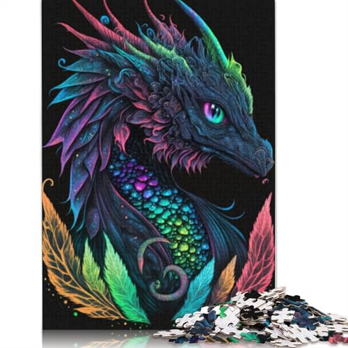 Puzzle für Erwachsene, Tiere, Drachen, Puzzles für Erwachsene, Lernspiel, Herausforderungsspielzeug, 1000 Teile (75 x 50 cm) von LMYmoney