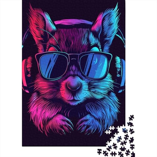 Puzzle für Erwachsene, Weltraum-Astronauten-Eichhörnchen, Puzzles für Erwachsene, Lernspiel, Herausforderungsspielzeug, 1000 Teile (38 x 26 cm) von LMYmoney