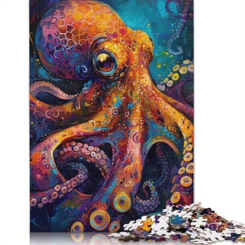 Puzzle für Erwachsene, buntes Oktopus-Puzzle für Erwachsene, Lernspiel, Herausforderungsspielzeug, 1000 Teile (75 x 50 cm) von LMYmoney
