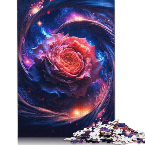 Puzzle für Erwachsene, kosmische Blumen, Puzzles für Erwachsene, Lernspiel, Herausforderungsspielzeug, 1000 Teile (75 x 50 cm) von LMYmoney