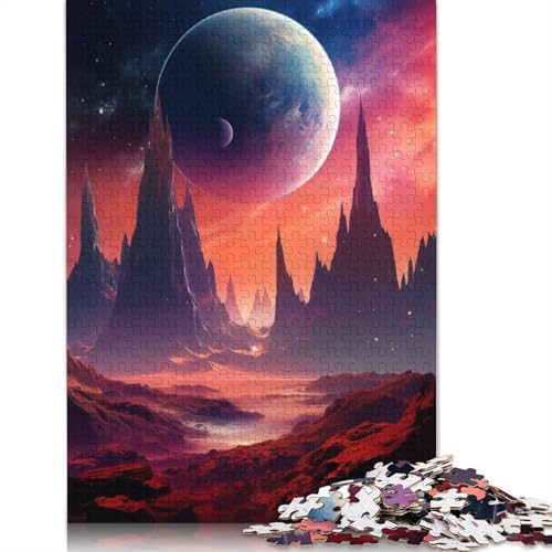 Puzzle für Erwachsene mit außerirdischer Planetenlandschaft, 520 Teile, kreative Spiele, Puzzle, Geschenke für Männer, für Frauen, Männer, 520 Teile (52 x 38 cm) von LMYmoney