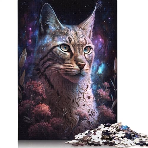 Puzzle für Erwachsene und Jugendliche, Space Lynx, Puzzles für Erwachsene und Teenager, Familienspiel, 1000 Teile (75 x 50 cm) von LMYmoney