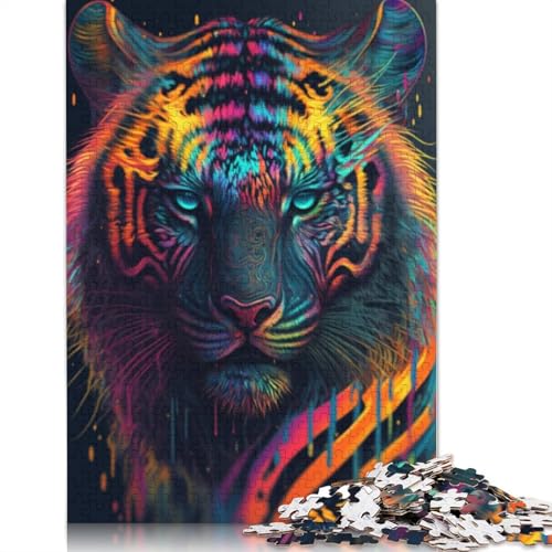 Puzzle für Erwachsene und Jugendliche, Tiger-Puzzles für Erwachsene und Teenager, Familienspiel, 1000 Teile (75 x 50 cm) von LMYmoney