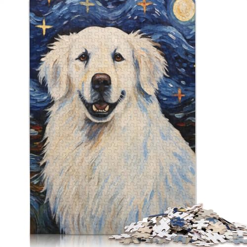 Pyrenäenberghund-Puzzle, 1000 Teile, anpassbare Bilder, Herrenpuzzle für Erwachsene und Teenager, 1000 Teile (75 x 50 cm) von LMYmoney