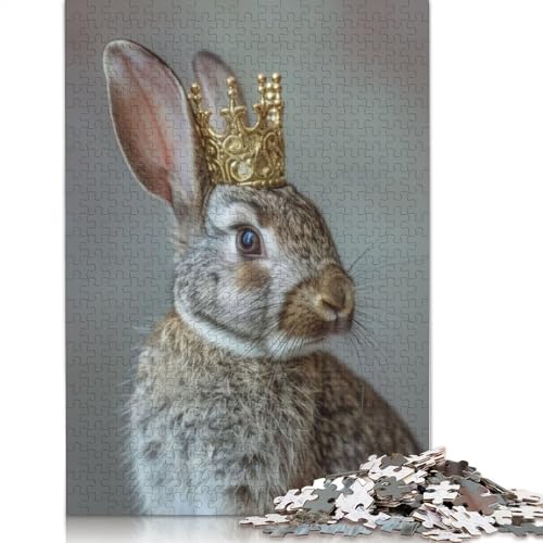 Rabbit King Fotografie-Puzzle, Spielzeug, Lernspiel, Premium-Karton-Puzzle für Erwachsene und Kinder, 1000 Teile (26 x 38 cm) von LMYmoney