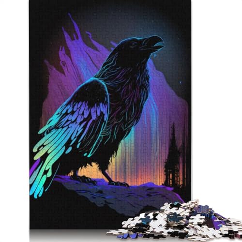 Raven of The North Puzzle, anspruchsvolle Familienspiele, 100% recycelte Pappe, Puzzle für Erwachsene und Kinder, Geburtstagsgeschenk, 1000 Teile (75 x 50 cm) von LMYmoney