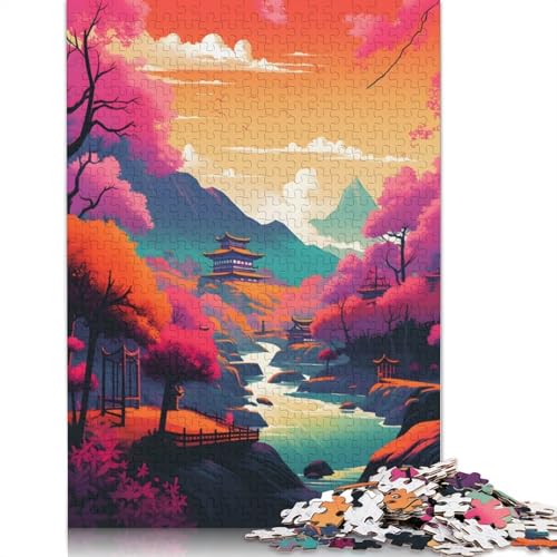 Riverside auf Japanisch, 1000-teiliges Puzzle, ab 18 Jahren, Lernspiele, Puzzles für Erwachsene für Frauen, für Kinder ab 12 Jahren, 1000 Teile (75 x 50 cm) von LMYmoney