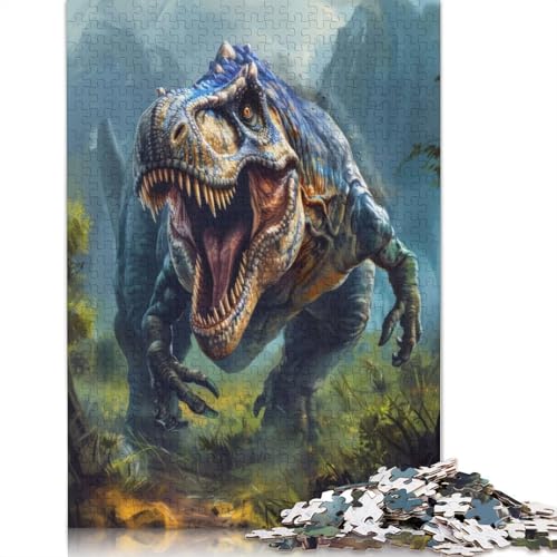 Roaring TRex Puzzle 1000-teilige Schwer Puzzle Spielzeug Lernspiel Impossible Herausforderungsspielzeug Für Erwachsene Kinder 1000pcs (38x26cm) von LMYmoney