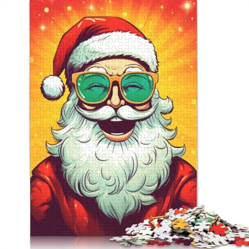 Santa Christmas Vibes Puzzle 1000 Teile Schwer Puzzle Spielzeug Lernspiel Impossible Herausforderung Spielzeug Für Erwachsene Kinder 1000pcs (75x50cm) von LMYmoney