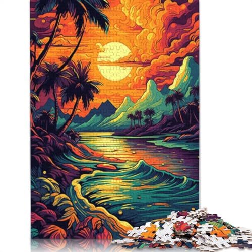 Schöne Strandpuzzles für Erwachsene, 1000-teiliges Puzzle für Teenager, Lernspiel, Herausforderungsspielzeug, 1000 Stück (75 x 50 cm) von LMYmoney