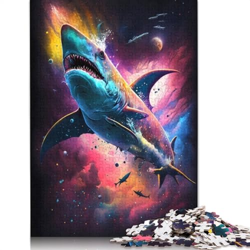 Shark Supernatural Puzzles 1000 Teile Schwer Puzzle Spielzeug Pädagogisches Spiel Impossible Herausforderung Spielzeug Für Erwachsene Kinder 1000pcs (75x50cm) von LMYmoney